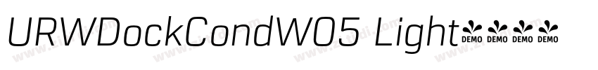 URWDockCondW05 Light字体转换 URWDockCondW05 Light字体转换
